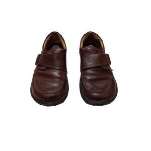 mens cabelas leather loafers comfort shoes size 9.5